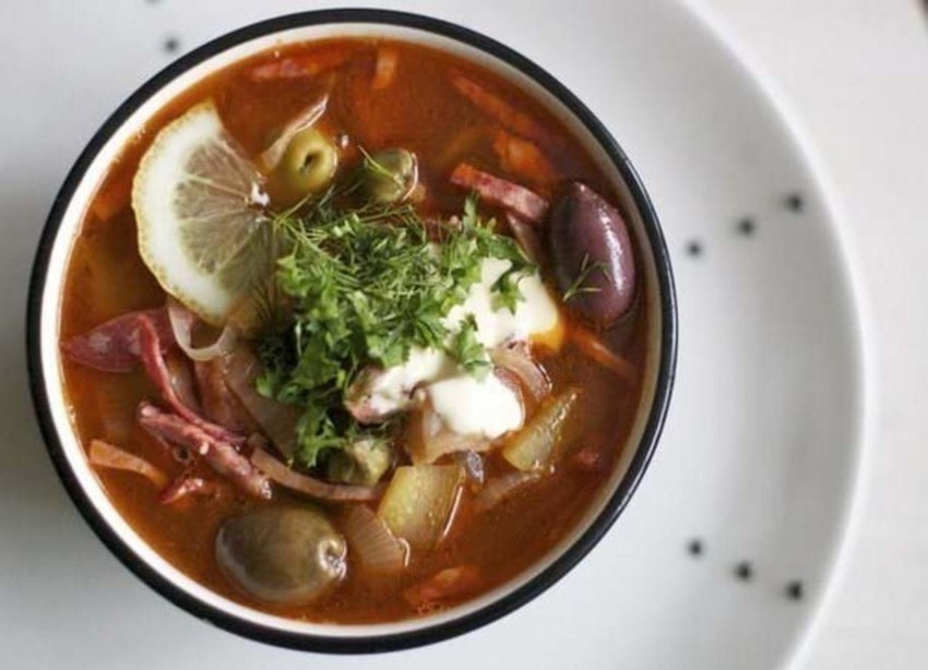 Солянка с картошкой