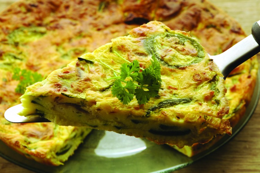 КИШ (пирог) с луком порея