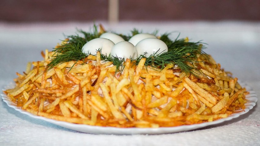 Салат гнездо глухаря