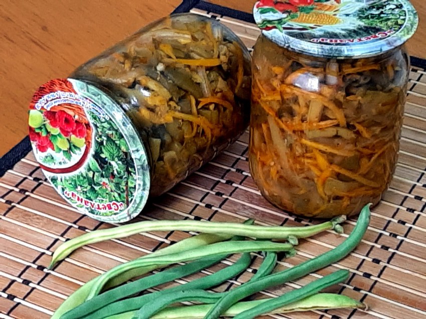 Баклажаны со стручковой фасолью