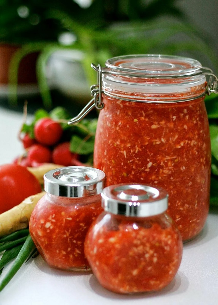 Помидоры через мясорубку
