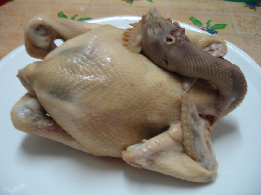 Курица домашняя отварная