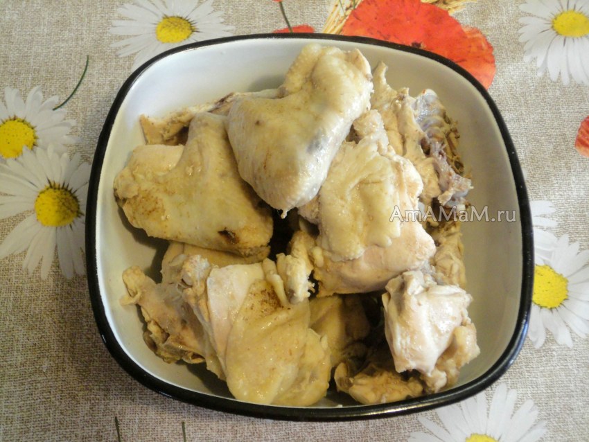 Толченка с куриной грудкой