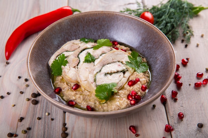 Тушеная курица