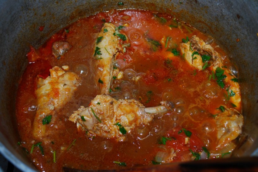 Чахохбили с грецким орехом