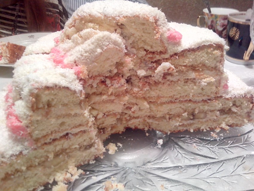 Торт Рафаэлло с кокосовой стружкой и миндалем