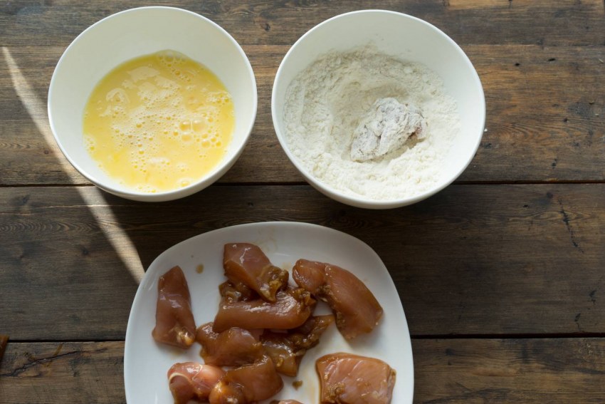 Китайский кляр из крахмала для курицы