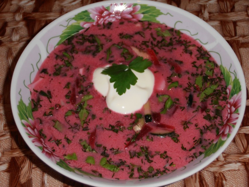Свекольник на кефире