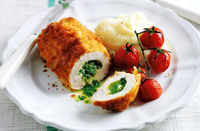 Куриная котлета по киевски