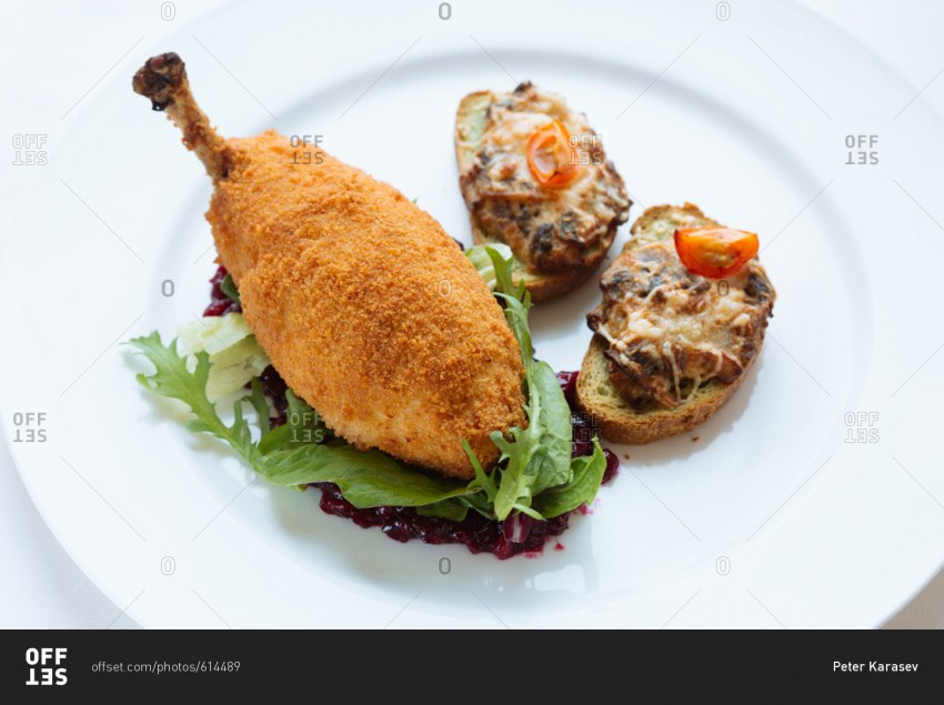 Котлета по киевски с сыром