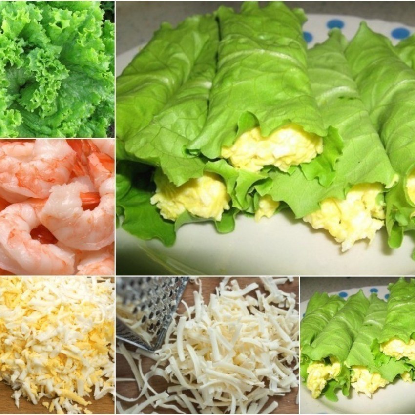 Закуска в листьях пекинской капусты