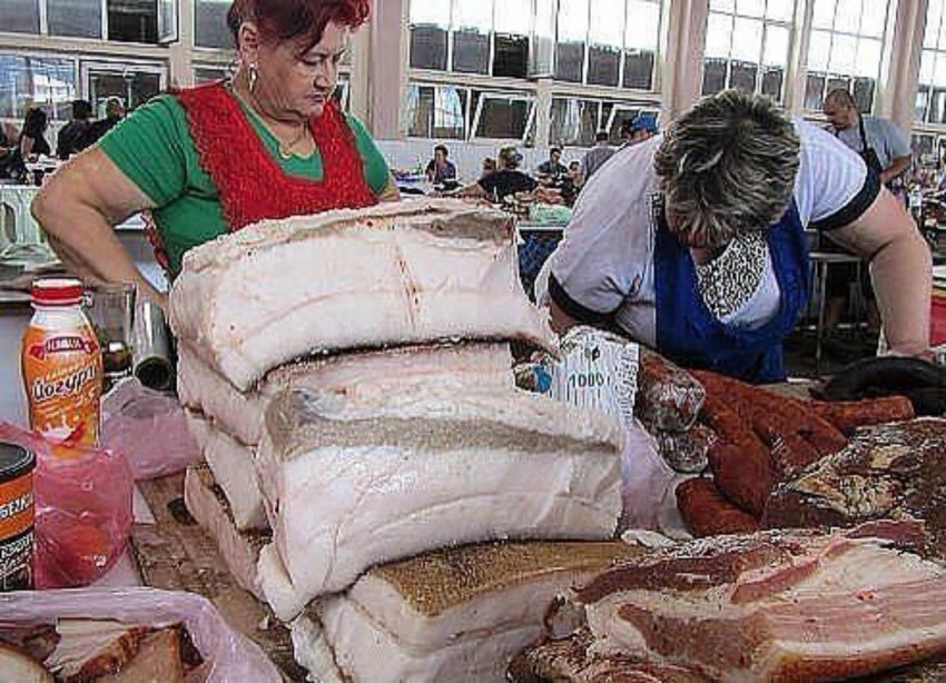Самый большой кусок сала