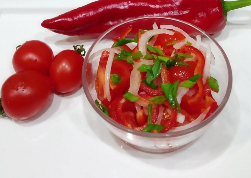 Маринованные овощи с луком