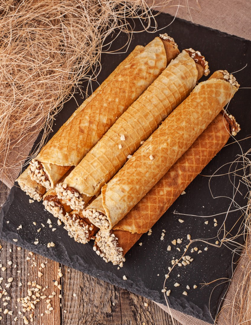 Вафельные трубочки со сгущенкой