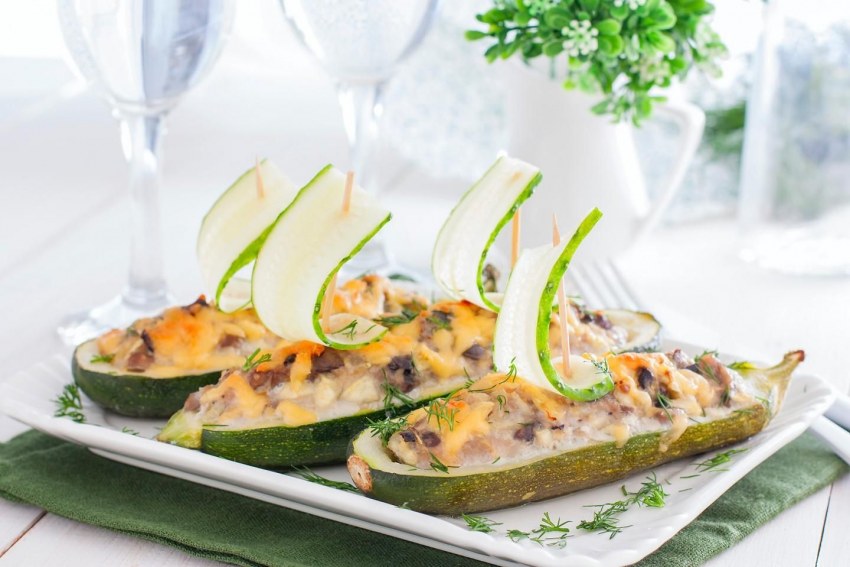 Кабачки цуккини фаршированные