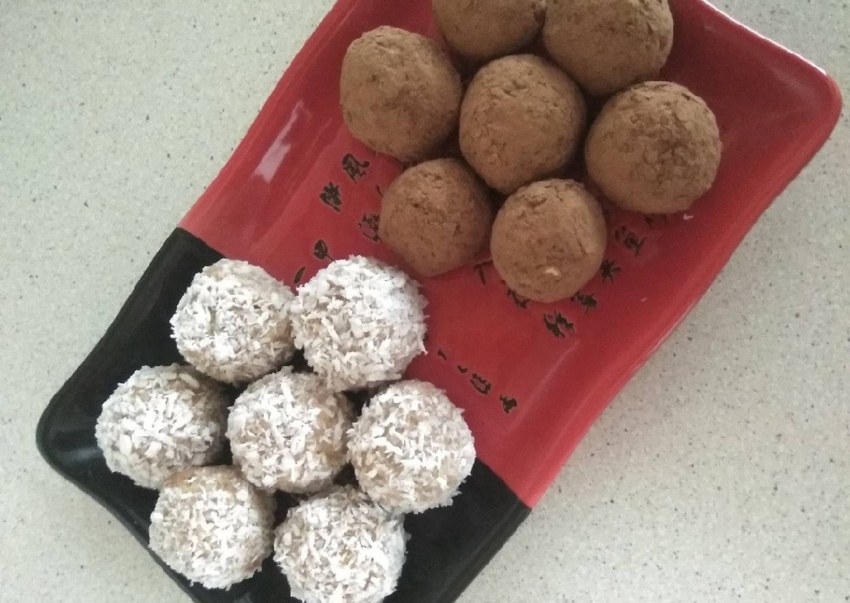 Конфеты из банана и кокосовой