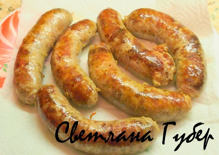 Шашлык из сосисок на мангале