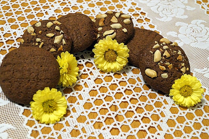 Кофейный жмых печенье