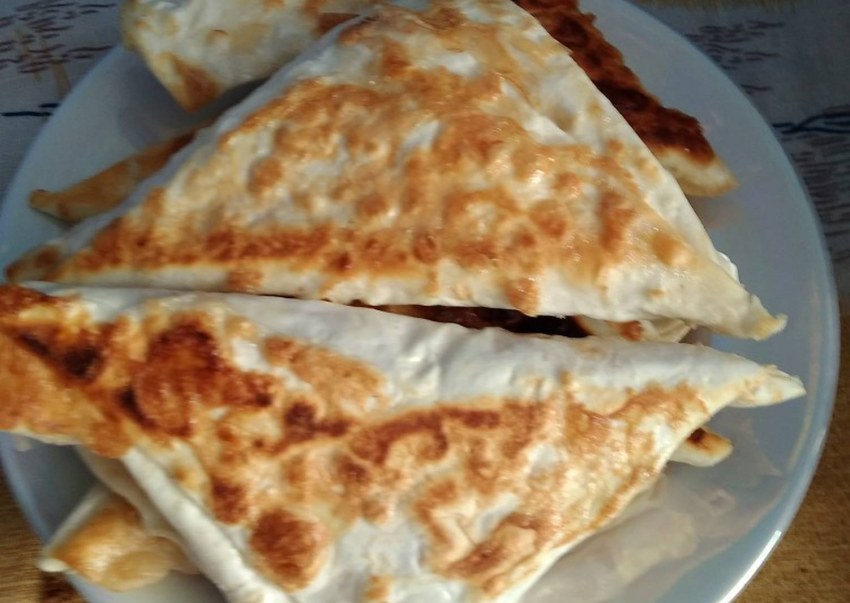Ветчина и сыр в лаваше