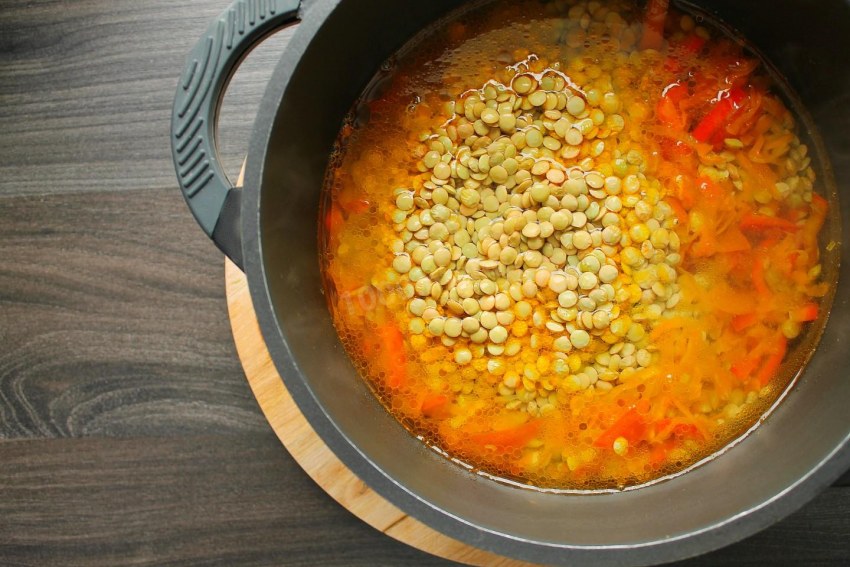 Паста из чечевицы и карри