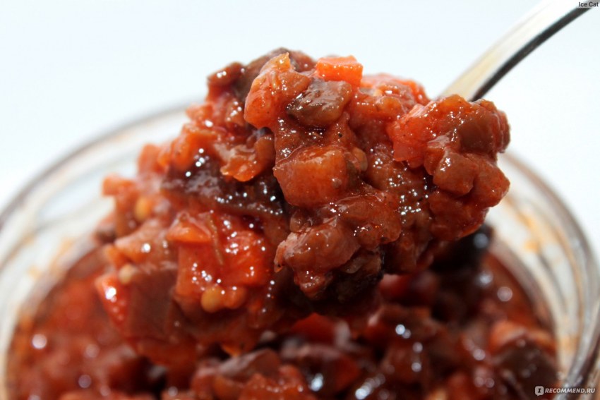 Кабачково баклажанная икра