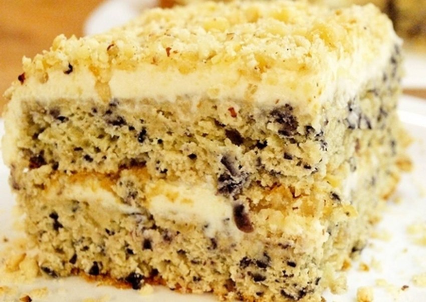 Торт с грецкими орехами