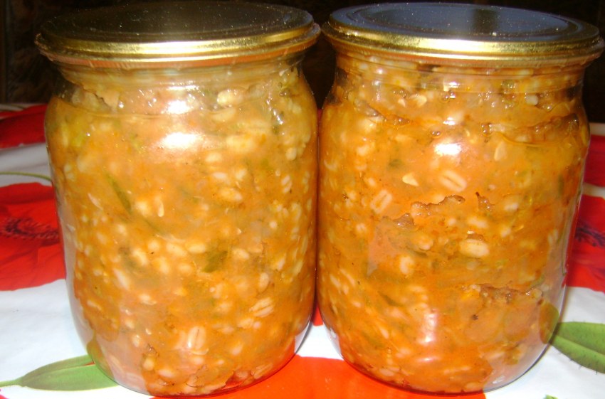 Рассольник с рисом на зиму