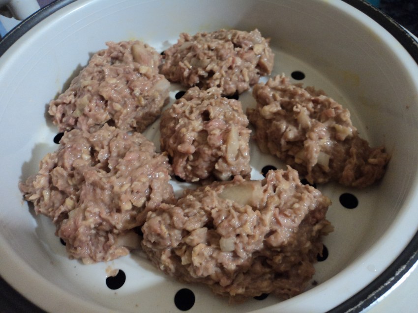 Котлетки мясные с геркулесом