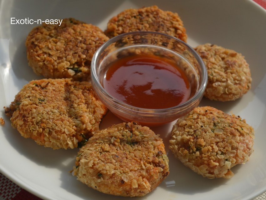 Мясные котлеты с геркулесом