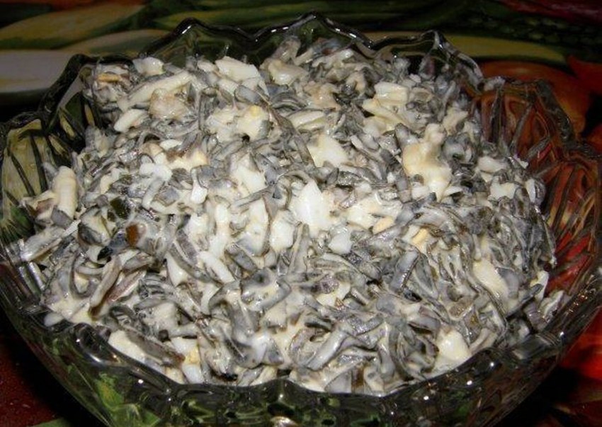 Салат Маринка с морской капустой