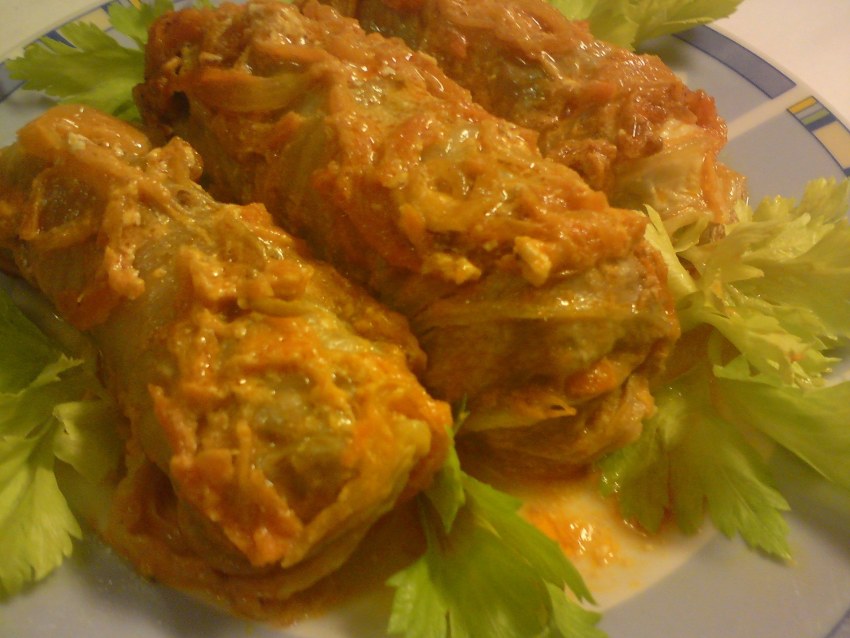 Голубцы из пекинской капусты с фаршем