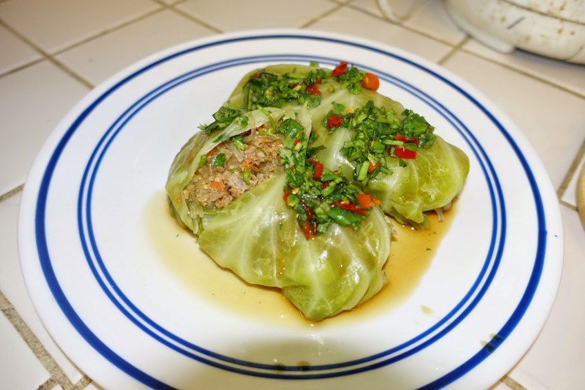 Голубцы из пекинской капусты с фаршем