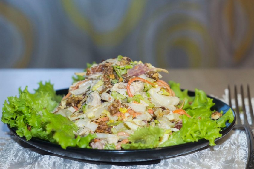 Салат Анастасия с корейской морковкой