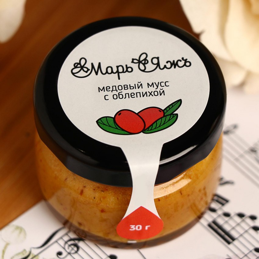 Медовый мусс с зелёным чаем и имбирём