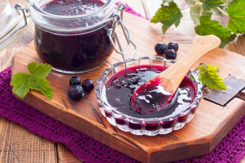 Черная смородина цвет