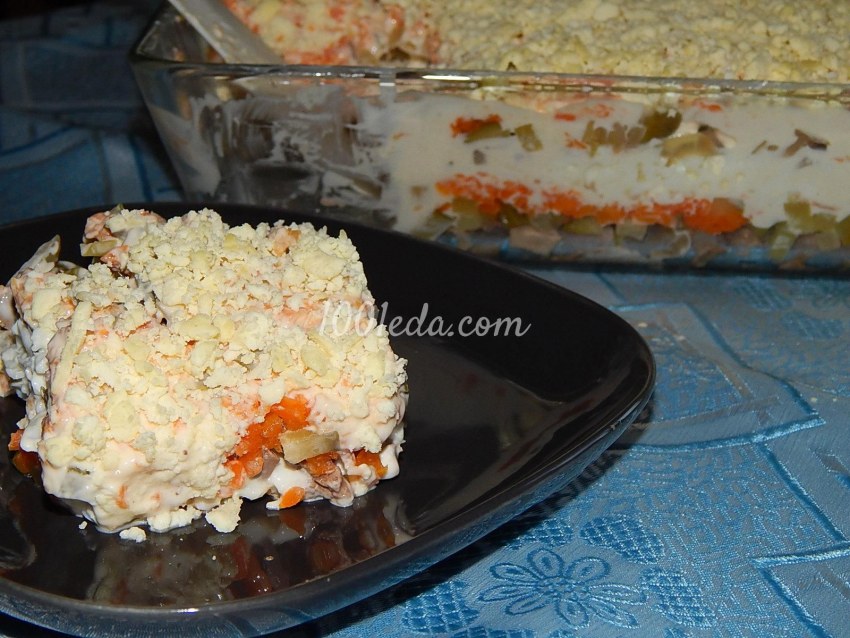 Салат куриный торт повар. Ру