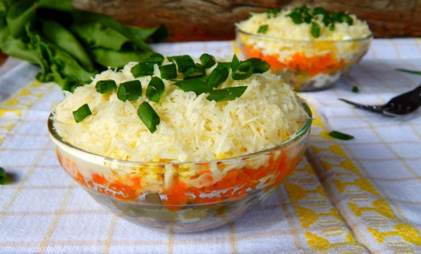 Салат слоёный Печёнкин
