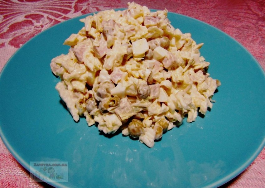 Салат с копченым мясом рецепт