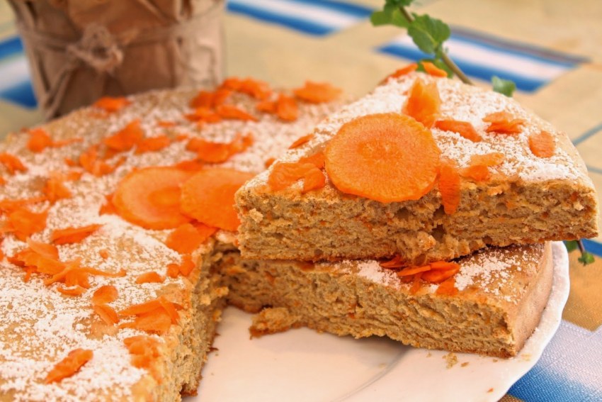 Морковные коржи для торта