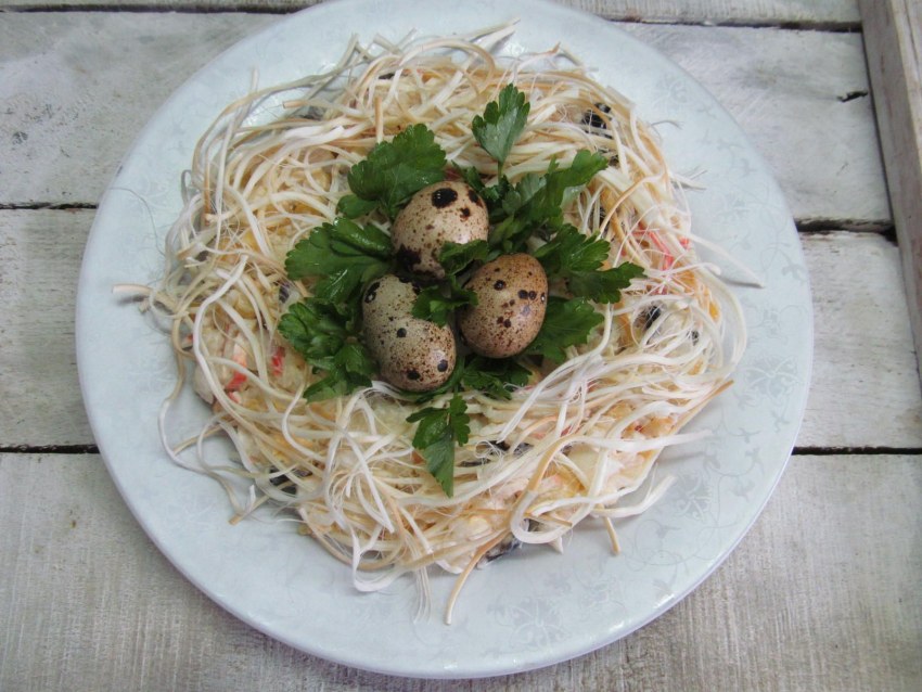 Салат Кукушкино гнездо