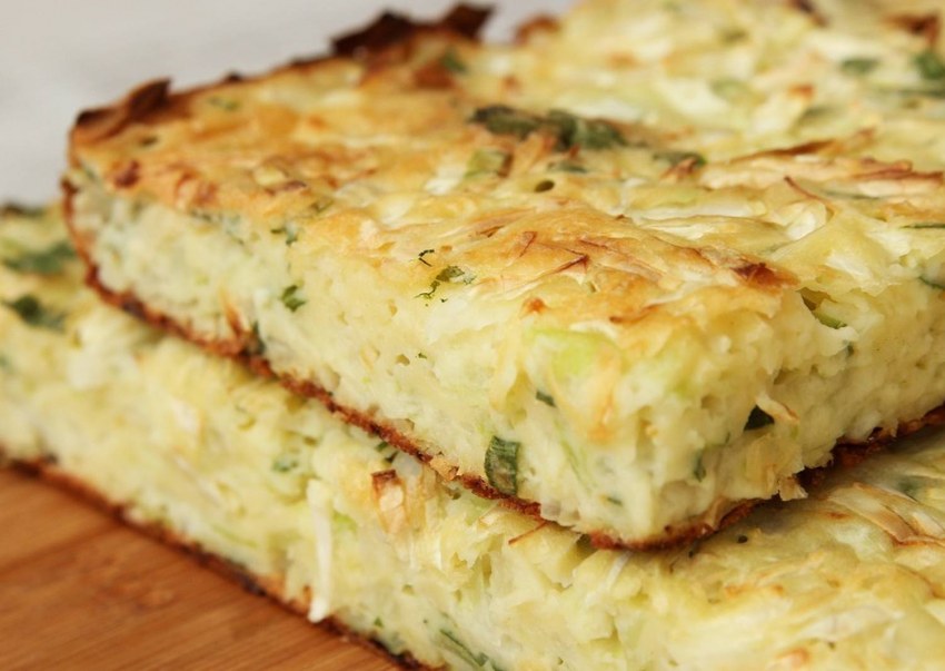 Заливной куриный пирог