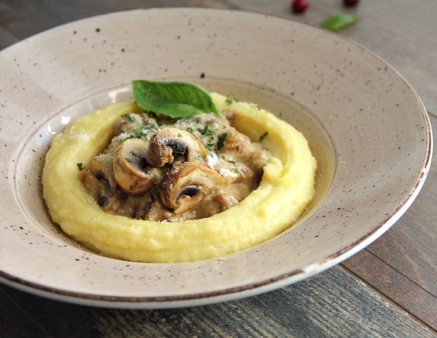 Beef Stroganoff с грибами