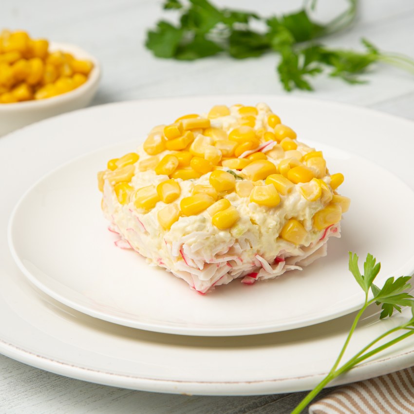 Салат с капустой и крабовыми палочками без кукурузы