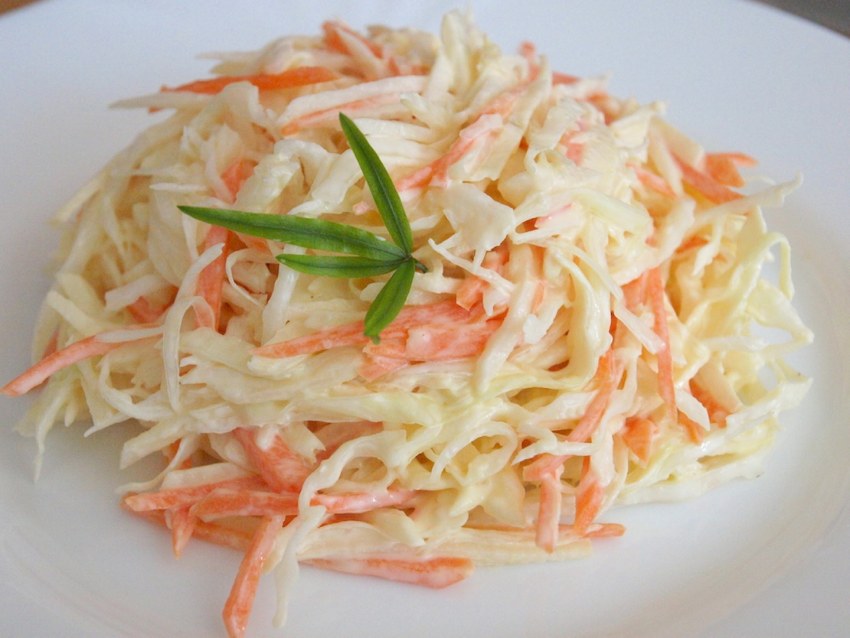 Салат капуста морковь яблоко