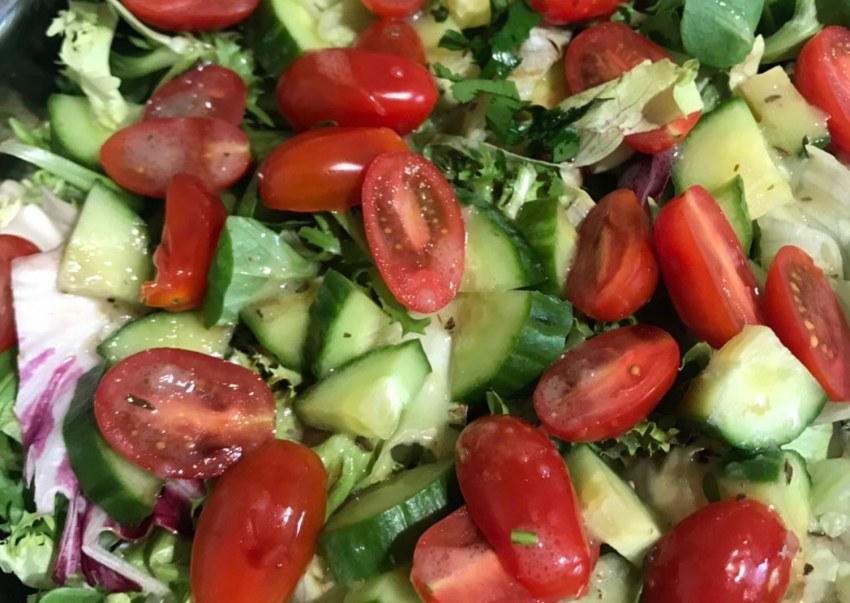 Fresh Salad cucumber Tomato