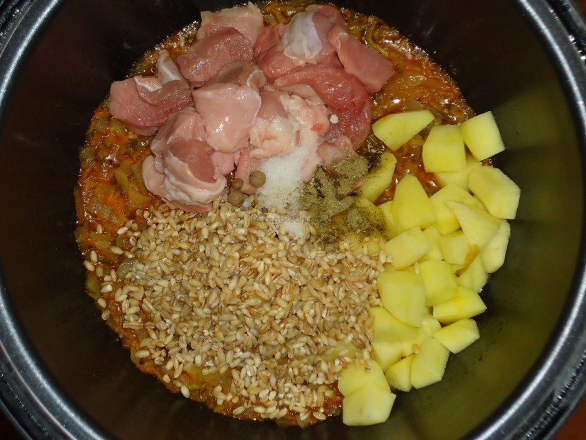 Плов в мультиварке редми с курицей