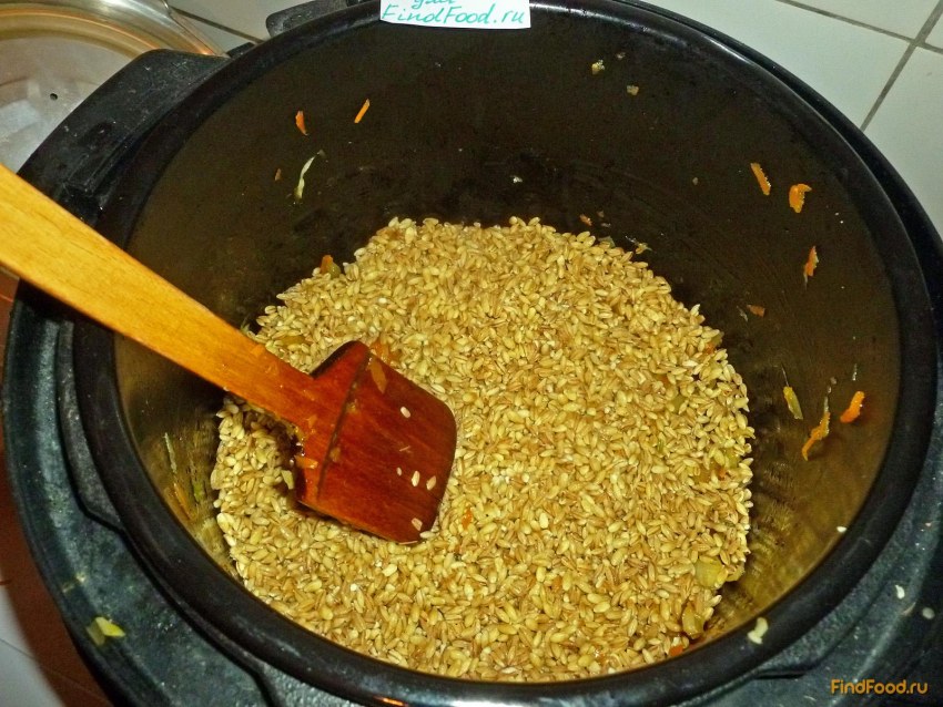 Перловка с грибами и капустой