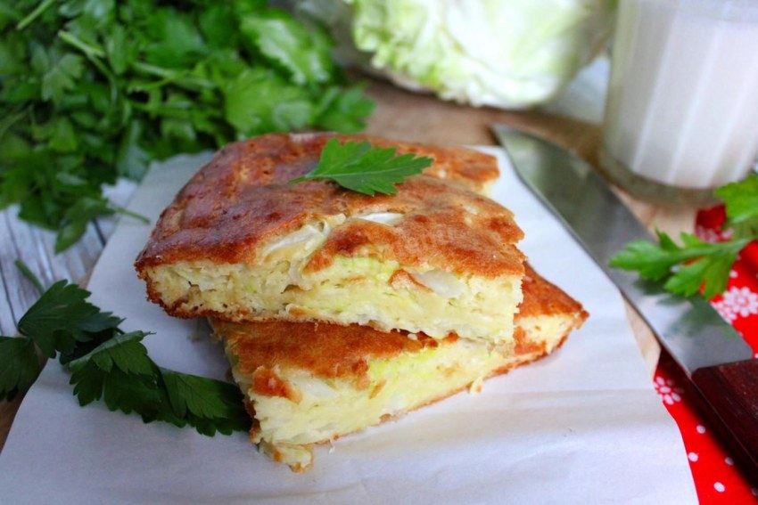 Пирожки с капустой и курицей