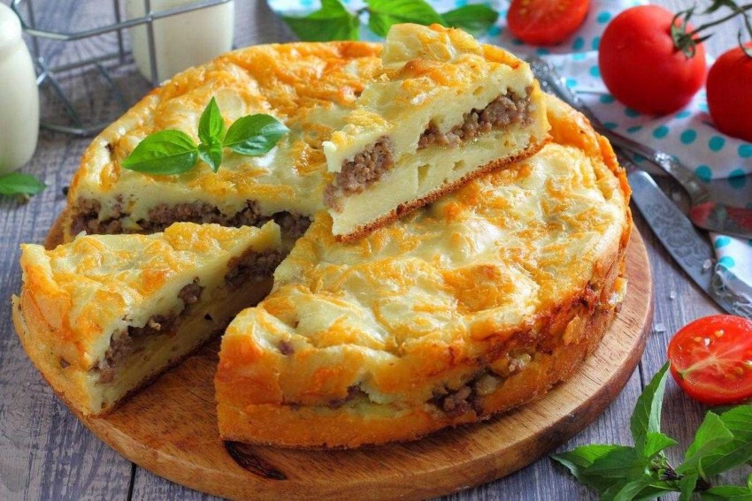 Быстрый пирог с капустой
