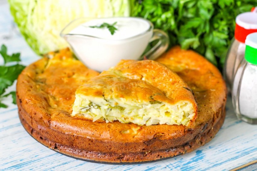 Кето пирог с фаршем с брокколи и сыром